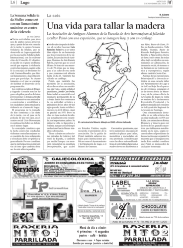 La Voz de Galicia, 03/11/2004, p. 6