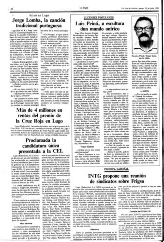 La Voz de Galicia, 22/07/1982, p. 26