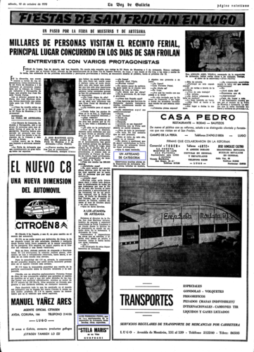 La Voz de Galicia, 10/10/1970, p. 21