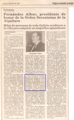 Hoja del Lunes de Lugo, 08/04/1985