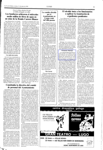 La Voz de Galicia, 21/06/1985, p. 31